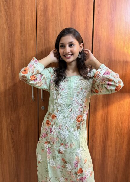 Mul cotton set Suit - Green